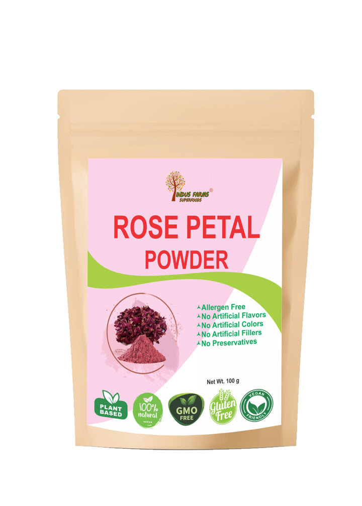 Rose petal powder - Indusfarms