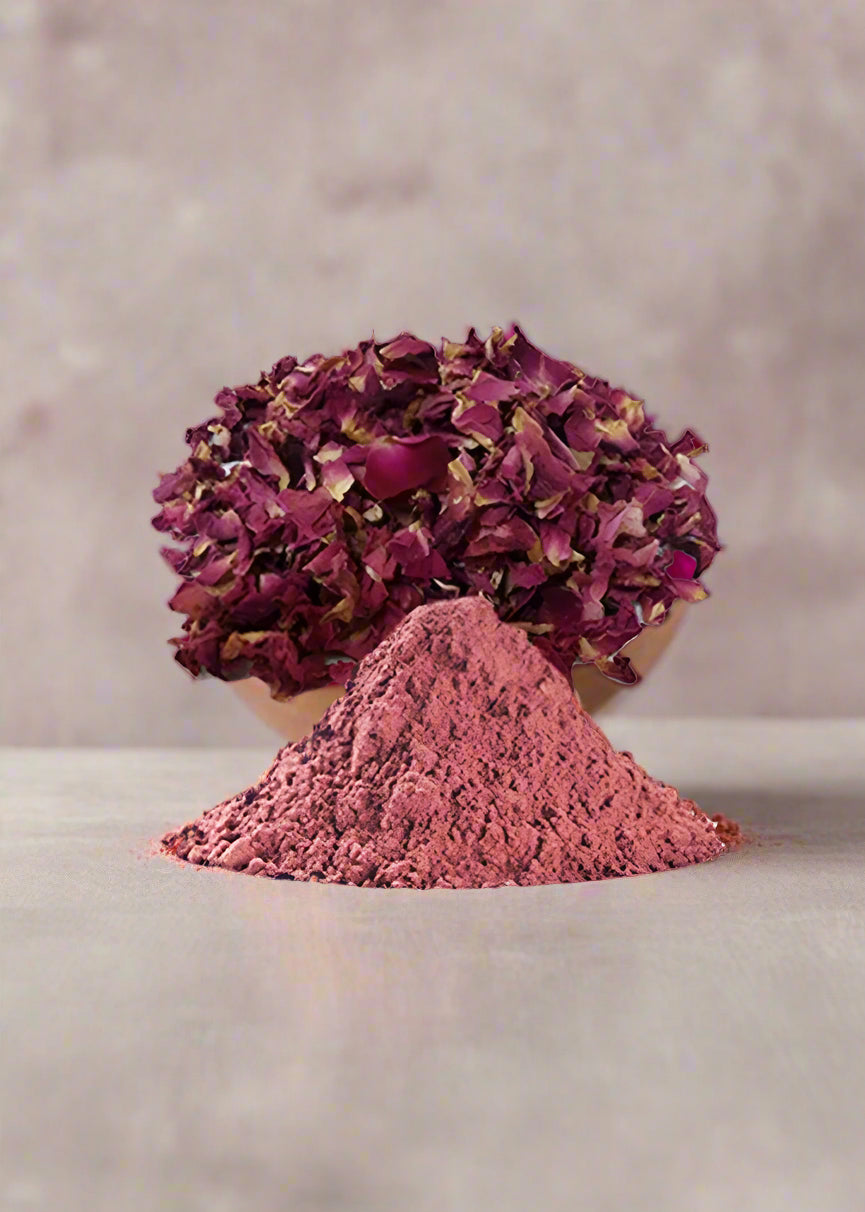 Rose powder skincare face mask natural no preservatives