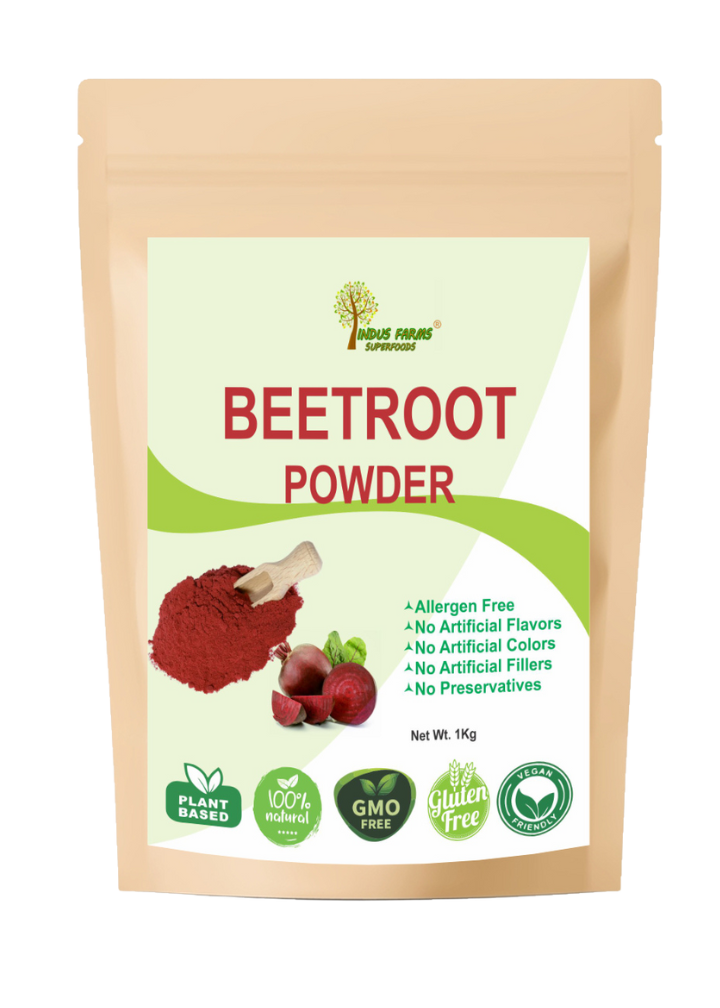 Beetroot powder - 1kg, natural, GMO-free, wholesale, food color, baker - Indusfarms