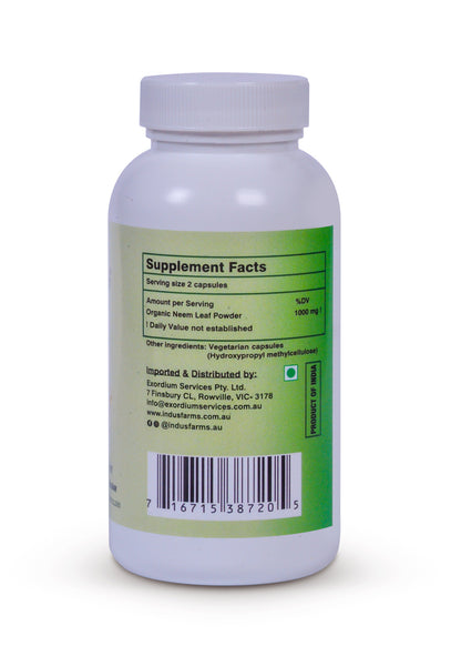 Organic Neem capsules - Indusfarms
