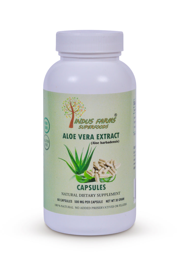 Aloe vera extract organic product for acne, burns, digestion - Indusfarms