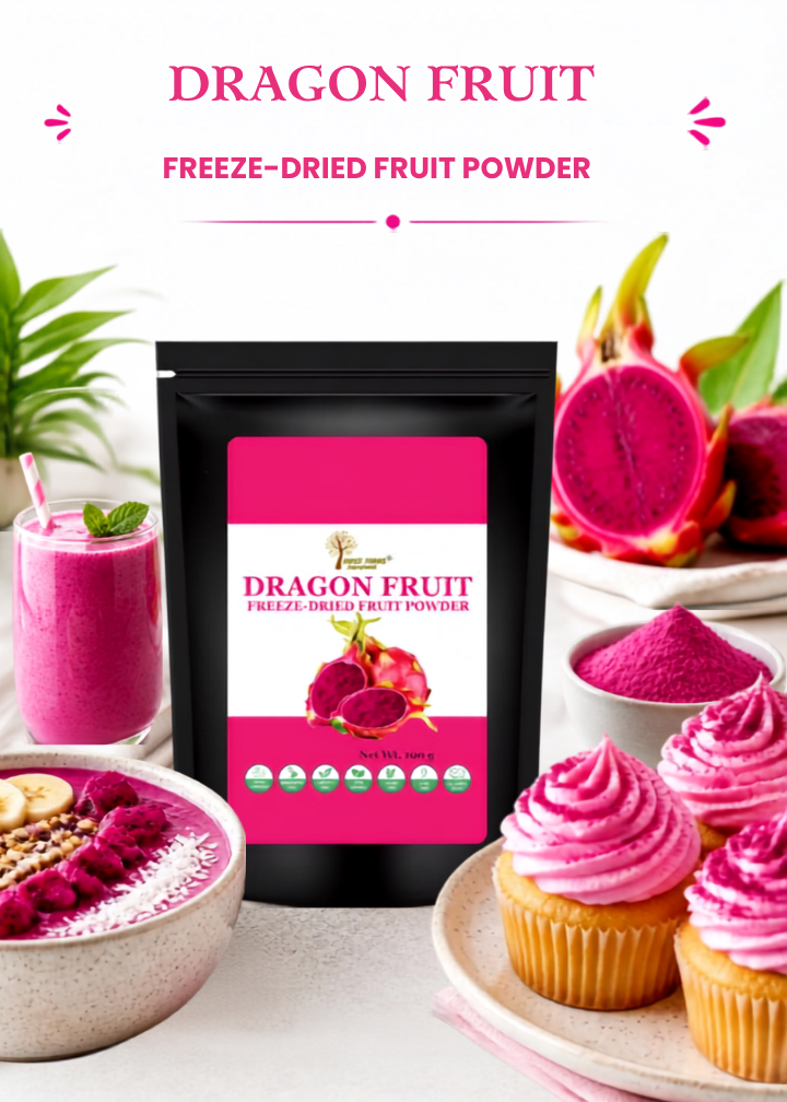 red dragon fruit freeze dried powder uses in baking smoothie shakes