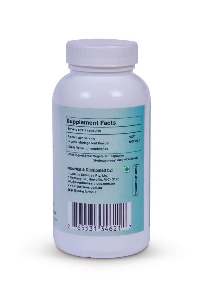 Organic Moringa Capsules- Indusfarms