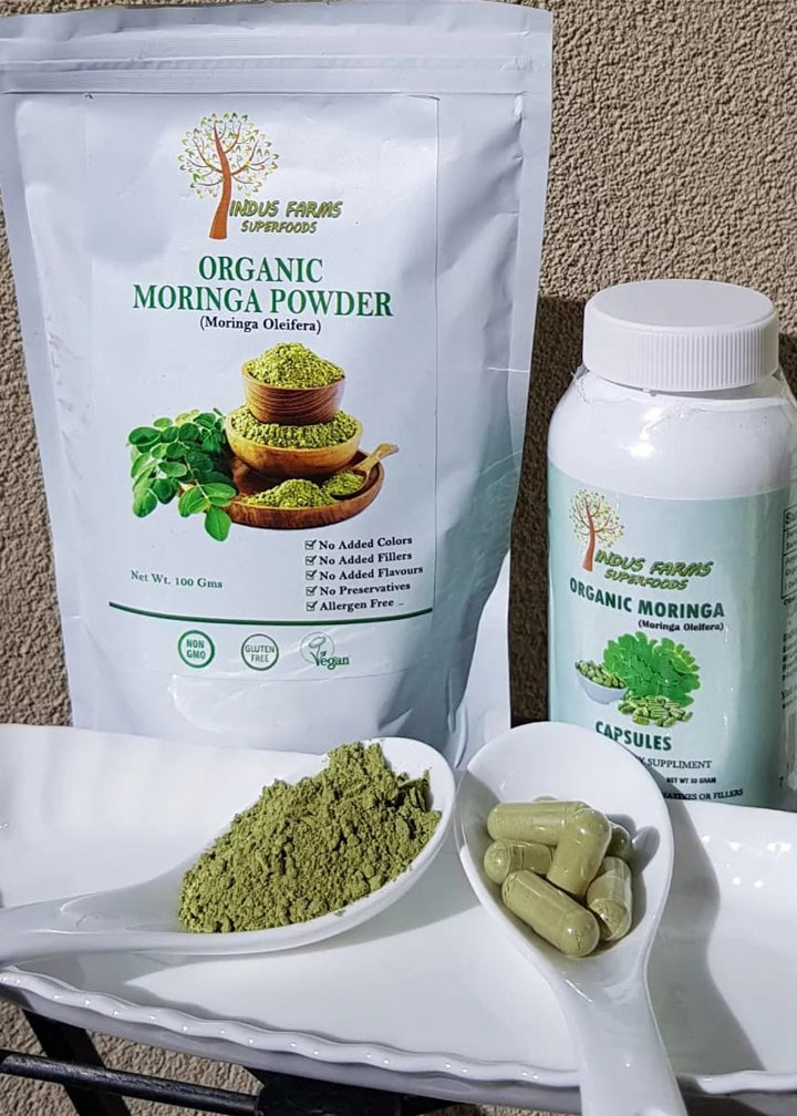 Organic Moringa Capsules- Indusfarms