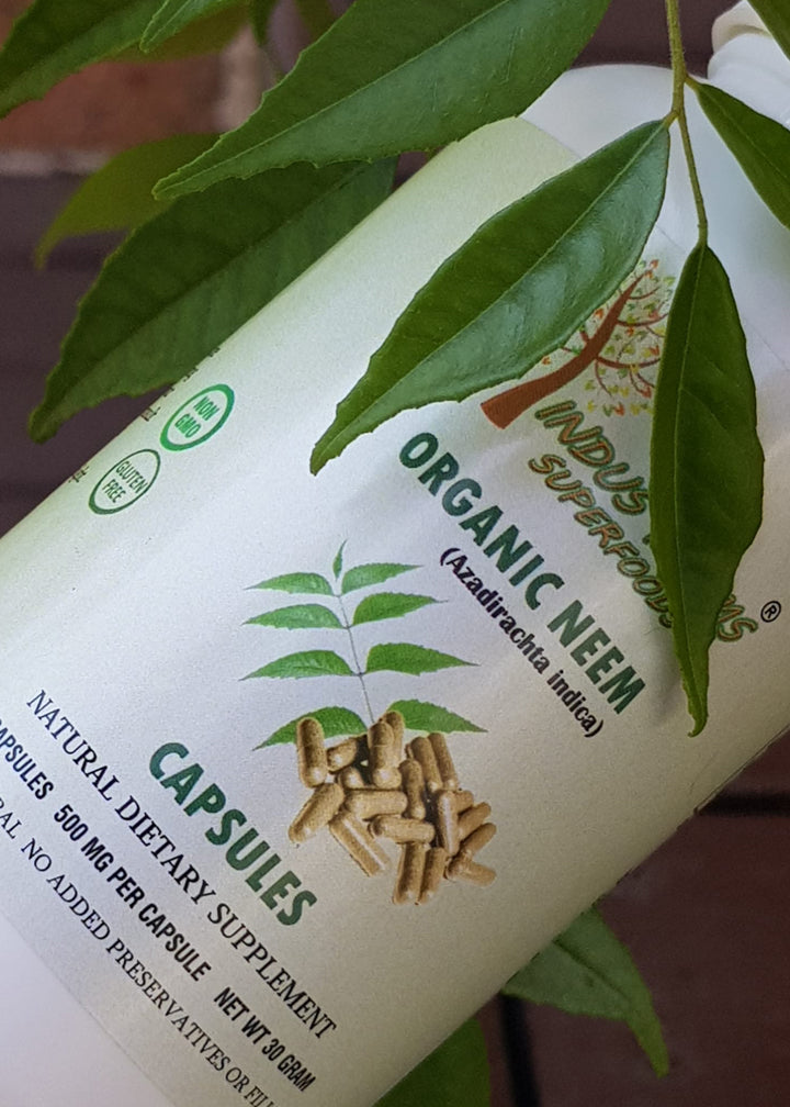 Organic Neem capsules - Indusfarms