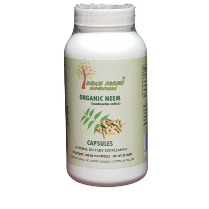 Indus Farms Superfoods Organic Neem capsules 