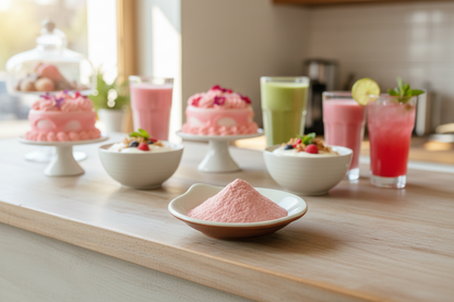 Guava powder pure natural flavour healthy nutrient dense for smoothies desserts baking protein shakes.