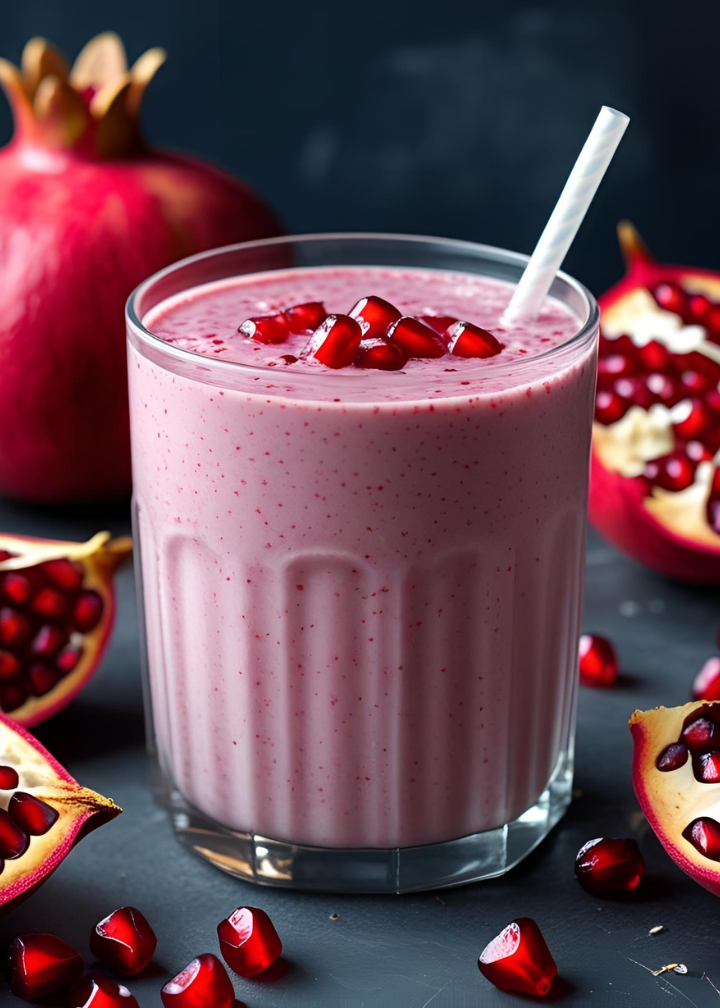 Pomegranate smoothie freeze dried powder