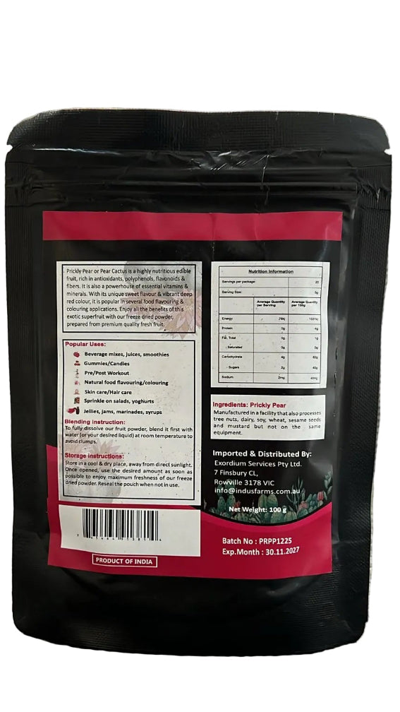 Prickly pear package 100g australia