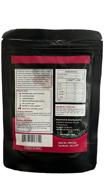 Prickly pear package 100g australia