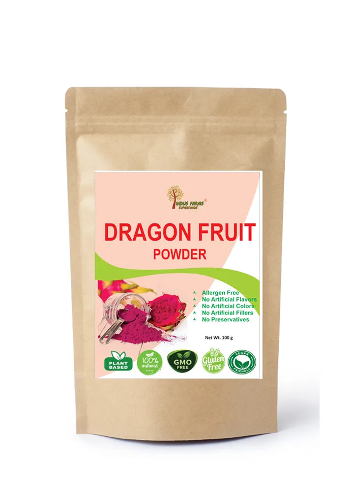 Red Dragon Fruit Powder – Vibrant Pink Pitaya Powder, Superfruit, NON-GMO, Gluten-Free, Vegan