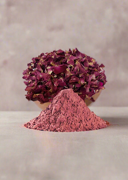 Rose powder skincare face mask natural no preservatives