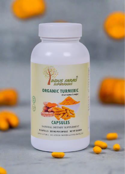 Organic Turmeric capsules - Indusfarms