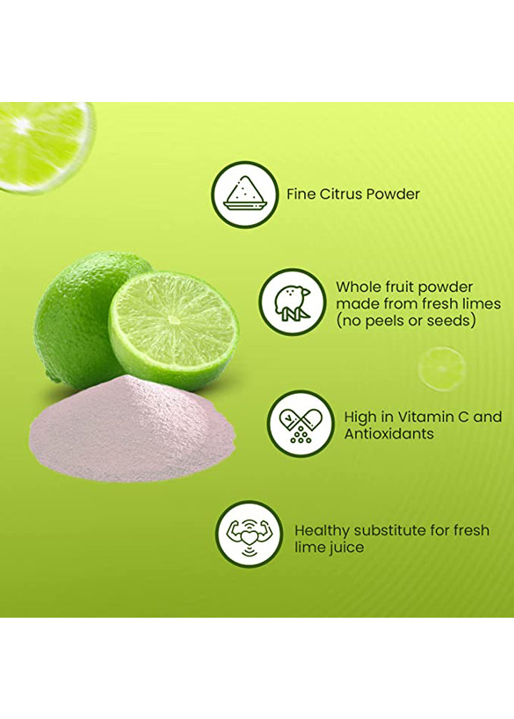 Lime fruit juice powder - no moisture, benefits, uses, wholesale - Indusfarms