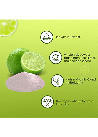 Lime fruit juice powder - no moisture, benefits, uses, wholesale - Indusfarms
