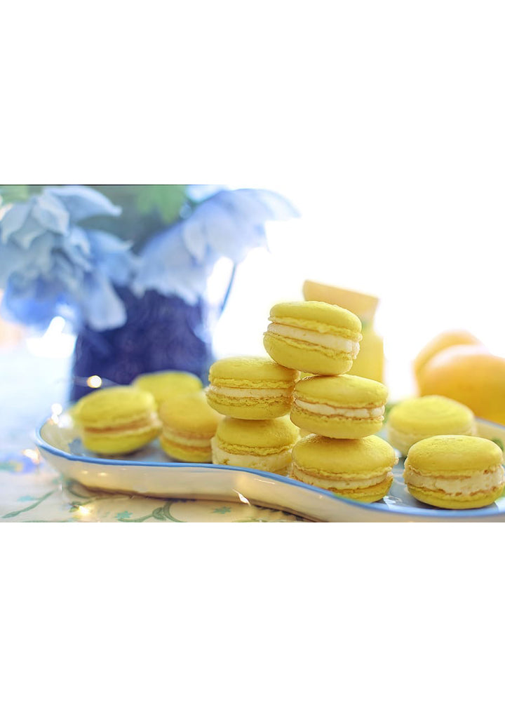 Yellow lemon macarons - treat from Indusfarms