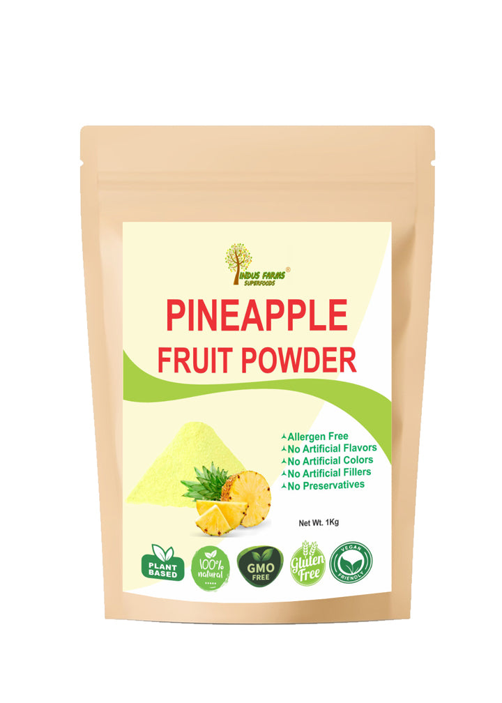 Pineapple fruit powder - natural flavor, food coloring, for food industry, vegan, cosmetic use, wholesale bulk - Indusfarms
