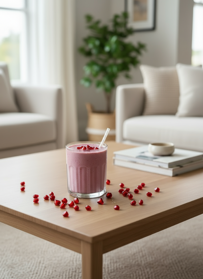 Pomegranate smoothie freeze dried powder