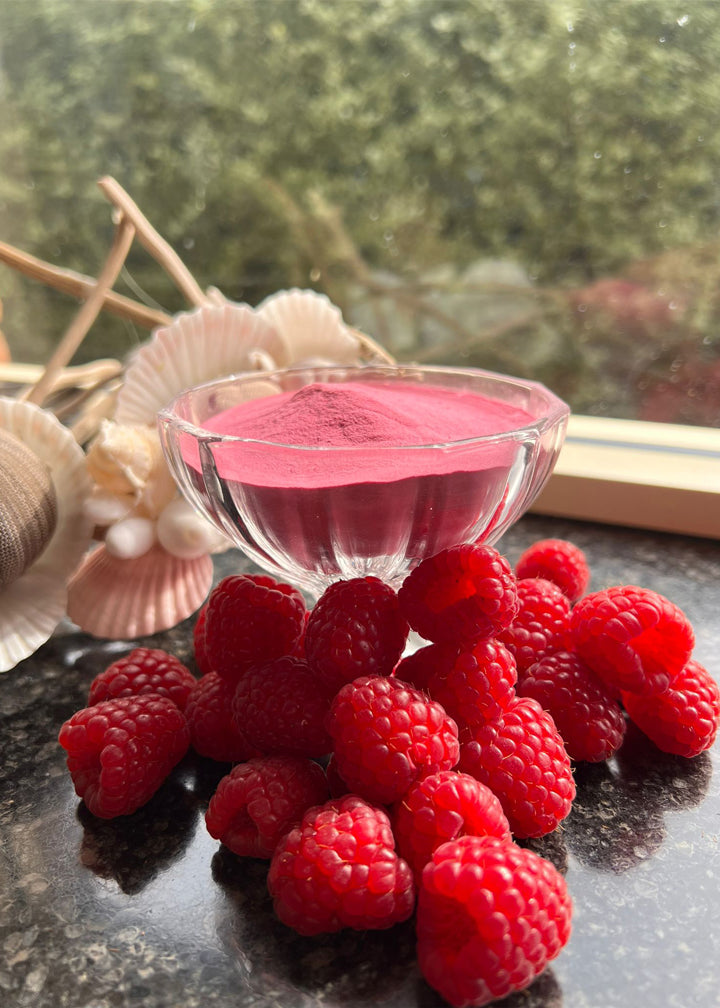 Raspberry fruit powder flavouring