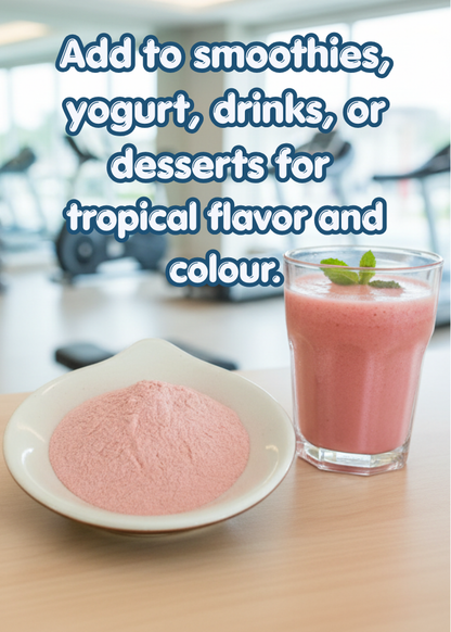 healthy pink guava smoothie post workout drink